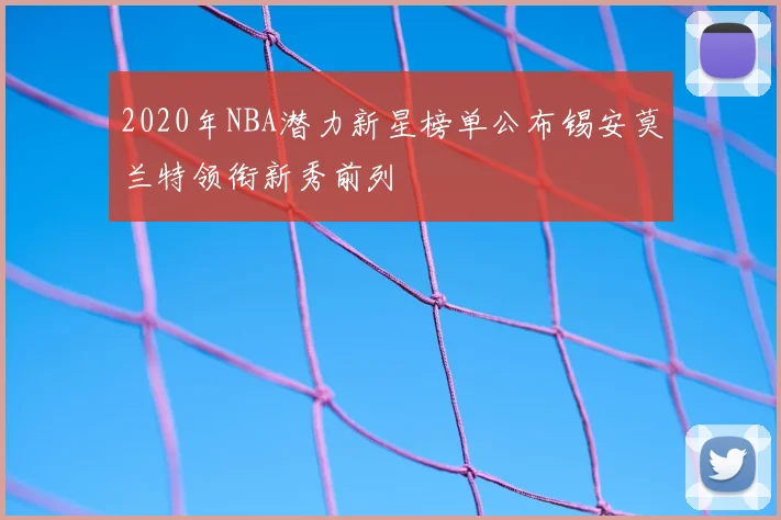 2020年NBA潜力新星榜单公布锡安莫兰特领衔新秀前列