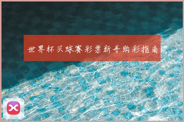 世界杯买球赛彩票新手购彩指南