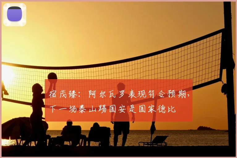 宿茂臻：阿尔瓦罗表现符合预期，下一场泰山踢国安是国家德比